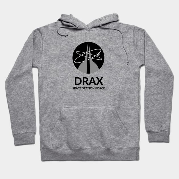 Drax Space Station Force - the logo of Hugo Drax Space Station Marine Forces Hoodie by caseofstyle